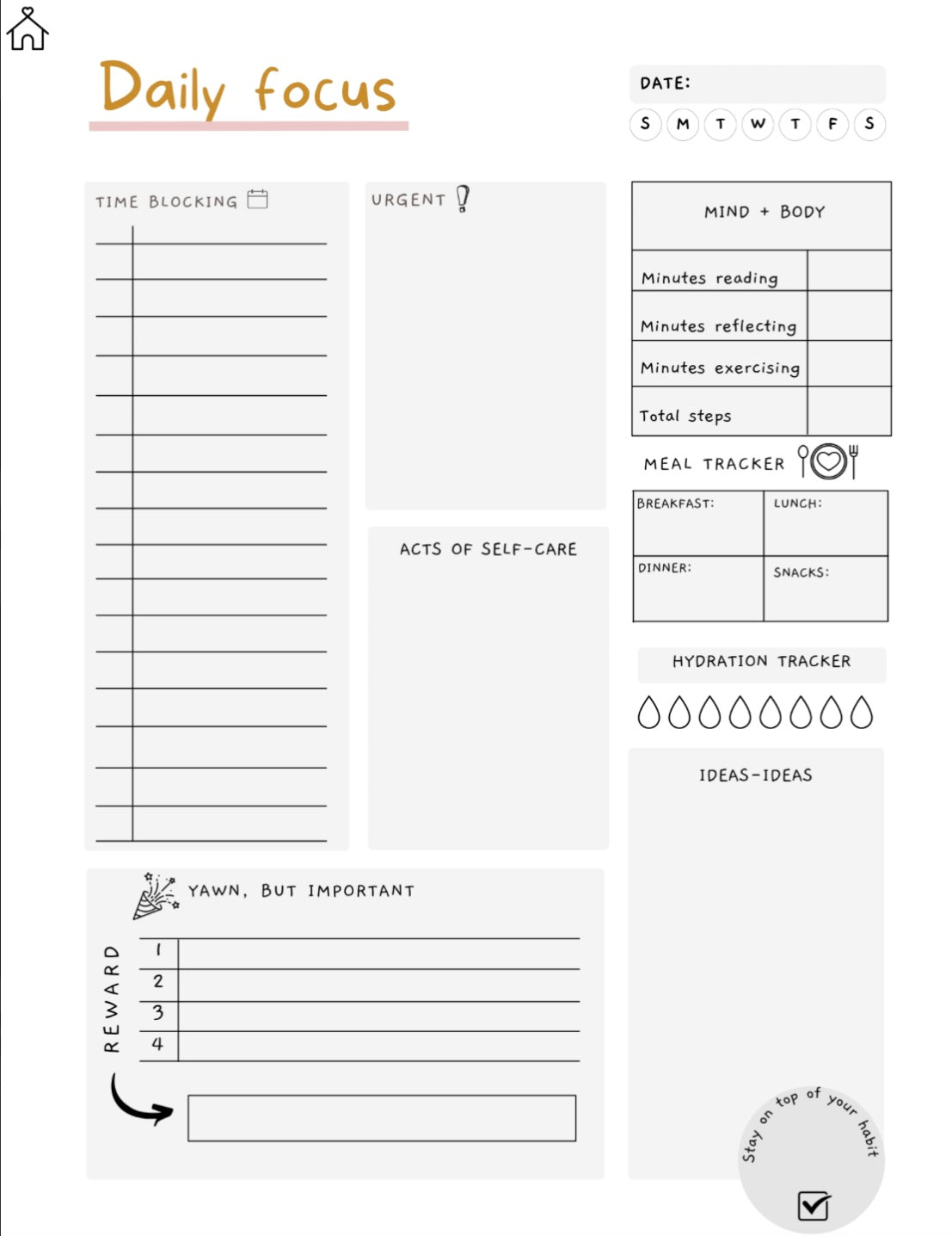 ADHD Digital Planner