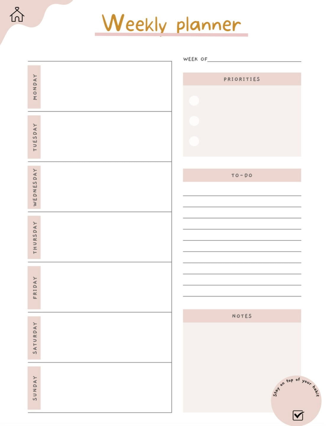 ADHD Digital Planner